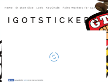 Tablet Screenshot of igotstickers.com